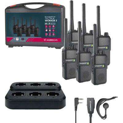 Albrecht Tectalk Worker 3 - Walkie-Talkie - Negro Albrecht Tectalk Worker 3 - Walkie-Talkie - Negro