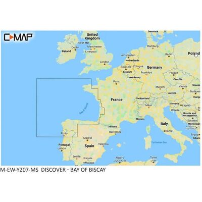 C-map Mapa Del Golfo De Vizcaya Multicolour One Size C-map Mapa Del Golfo De Vizcaya Multicolour One Size