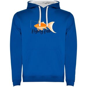 Kruskis Flying Fish Two-colour Hoodie Azul M Hombre