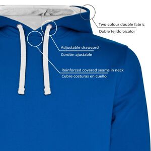 Kruskis Flying Fish Two-colour Hoodie Azul M Hombre
