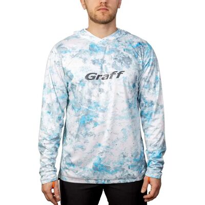 Graff Sudadera Capucha Con Protección Uv Upf 50 964-cl-3/2 Blue XL Graff Sudadera Capucha Con Protección Uv Upf 50 964-cl-3/2 Blue XL