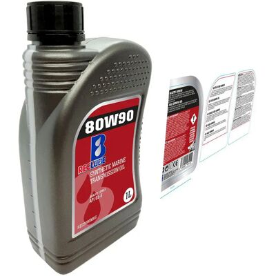 Reclube Aceite Sintético 80w90 1l Clear One Size Reclube Aceite Sintético 80w90 1l Clear One Size