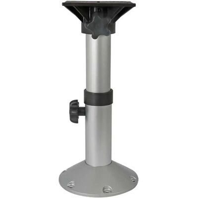Pike N Bass Soporte De Pedestal Telescópico De Lujo Silver One Size Pike N Bass Soporte De Pedestal Telescópico De Lujo Silver One Size