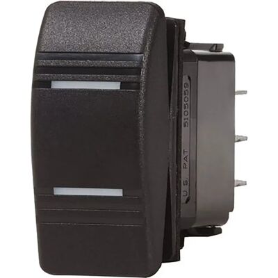 Blue Sea Systems Interruptor Contura Black SPDT Blue Sea Systems Interruptor Contura Black SPDT