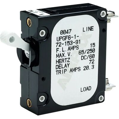 Seachoice Interruptor De Panel Ac/dc Black / White 20A Seachoice Interruptor De Panel Ac/dc Black / White 20A