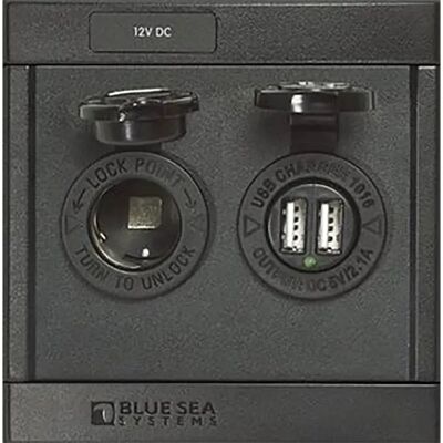 Blue Sea Systems Toma De Corriente Continua Y Cargador Usb Dual 12v Black One Size Blue Sea Systems Toma De Corriente Continua Y Cargador Usb Dual 12v Black One Size