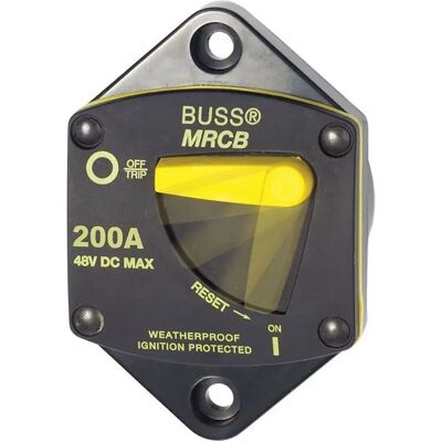 Blue Sea Systems Interruptor Automático Térmico De La Serie 187 200a Black / Yellow One Size Blue Sea Systems Interruptor Automático Térmico De La Serie 187 200a Black / Yellow One Size