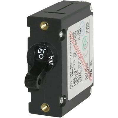 Blue Sea Systems Interruptor Automático Magnético Unipolar De Ca/cc 20a Black One Size Blue Sea Systems Interruptor Automático Magnético Unipolar De Ca/cc 20a Black One Size