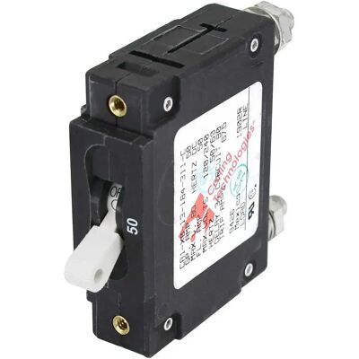Blue Sea Systems Interruptor Automático Unipolar Serie C Black / White 100 A Blue Sea Systems Interruptor Automático Unipolar Serie C Black / White 100 A