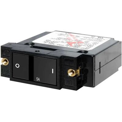 Blue Sea Systems Interruptor Automático Unipolar De Balancín Plano De La Serie A Black 10 A Blue Sea Systems Interruptor Automático Unipolar De Balancín Plano De La Serie A Black 10 A