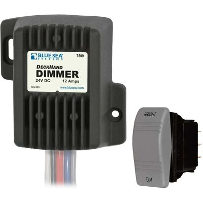 Blue Sea Systems Regulador De Intensidad Deckhand 12a 24v Black One Size Blue Sea Systems Regulador De Intensidad Deckhand 12a 24v Black One Size