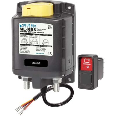 Blue Sea Systems Interruptor De Batería Remoto Con Aislador De Control Manual 24v Black One Size Blue Sea Systems Interruptor De Batería Remoto Con Aislador De Control Manual 24v Black One Size