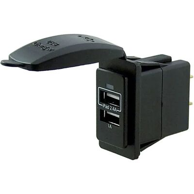 Talamex Enchufe Usb Con Doble Interruptor De Montaje 3.4a Black One Size Talamex Enchufe Usb Con Doble Interruptor De Montaje 3.4a Black One Size