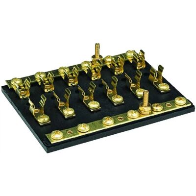 Seachoice Bloque De Terminales Y Fusibles De 8 Vías Black / Bronze 7/8 x 3 1/4 x 6´´ Seachoice Bloque De Terminales Y Fusibles De 8 Vías Black / Bronze 7/8 x 3 1/4 x 6´´