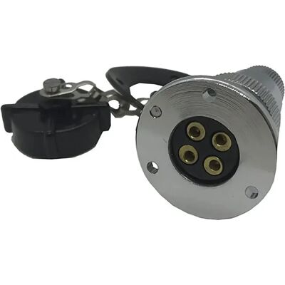 Goldenship Conector De Cubierta Impermeable De 4 Pines Con Pasacables Grey 5A Goldenship Conector De Cubierta Impermeable De 4 Pines Con Pasacables Grey 5A