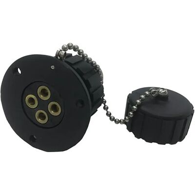 Conector de Cubierta Impermeable Nylon de 4 Pines Goldenship Conector de Cubierta Impermeable Nylon de 4 Pines Goldenship