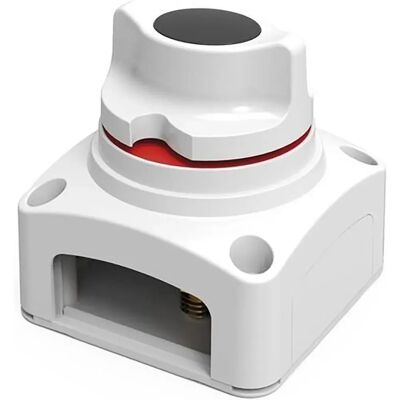 Seaflo Interruptor Aislador De Batería De 2 Posiciones White 73 x 73 x 74 mm Seaflo Interruptor Aislador De Batería De 2 Posiciones White 73 x 73 x 74 mm