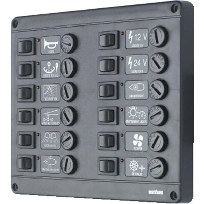 Vetus Panel De Fusibles E Interruptores P12 Grey 24V Vetus Panel De Fusibles E Interruptores P12 Grey 24V