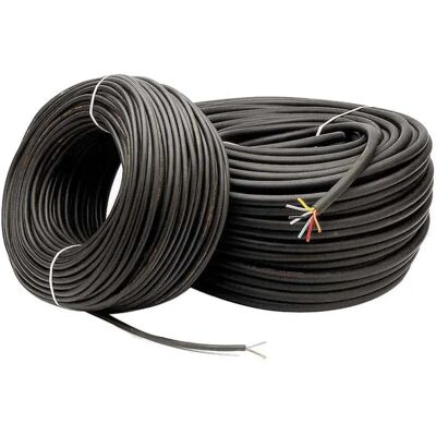 GSC - Rollo 100M Manguera rv-k flexible - Negro - Cable GSC - Rollo 100M Manguera rv-k flexible - Negro - Cable