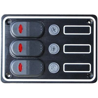 A.a.a. 3939333 3 Interruptores Cuadro Eléctrico Black 133 x 95 mm A.a.a. 3939333 3 Interruptores Cuadro Eléctrico Black 133 x 95 mm