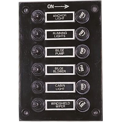 A.a.a. Portafusibles 6 Interruptores Panel Eléctrico A.a.a. Portafusibles 6 Interruptores Panel Eléctrico