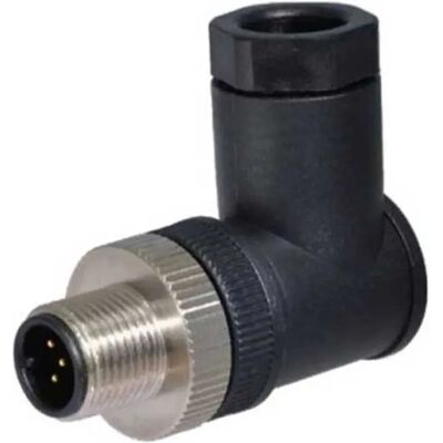 Actisense Conector Micro Macho Acodado Para Instalación En Exteriores Black / Silver One Size Actisense Conector Micro Macho Acodado Para Instalación En Exteriores Black / Silver One Size