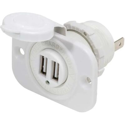 Blue Sea Systems Doble Enchufe Cargador Usb White One Size Blue Sea Systems Doble Enchufe Cargador Usb White One Size