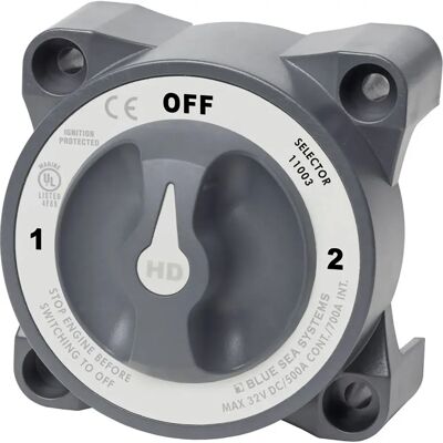 Blue Sea Systems Interruptor De Batería Hd 0-1-2 Grey One Size Blue Sea Systems Interruptor De Batería Hd 0-1-2 Grey One Size