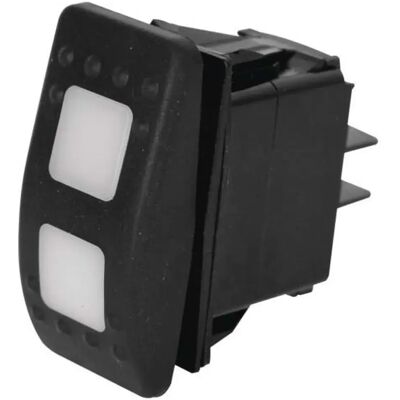 Euromarine Interruptor Basculante Impermeable Led Mom-off-mom Black One Size Euromarine Interruptor Basculante Impermeable Led Mom-off-mom Black One Size
