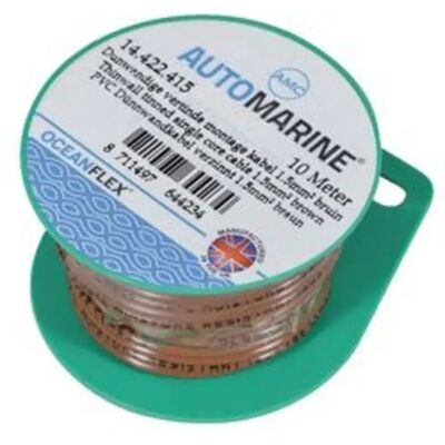 Talamex Cable Unipolar De Cobre Estañado 10 M Brown 1.5 mm2 Talamex Cable Unipolar De Cobre Estañado 10 M Brown 1.5 mm2