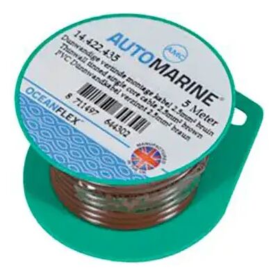 Talamex Cable Unipolar De Cobre Estañado 5 M Brown 2.5 mm2 Talamex Cable Unipolar De Cobre Estañado 5 M Brown 2.5 mm2