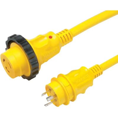 Marinco Cable Alargador Eléctrico 15.2 M 30a 125v Yellow One Size Marinco Cable Alargador Eléctrico 15.2 M 30a 125v Yellow One Size
