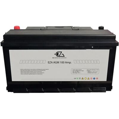 Eza Batería Agm 100a Black One Size Eza Batería Agm 100a Black One Size