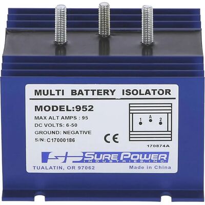 Eaton Aislador De Batería Con 1 Entrada Y 2 Salidas 165 Mm 95a Blue One Size Eaton Aislador De Batería Con 1 Entrada Y 2 Salidas 165 Mm 95a Blue One Size