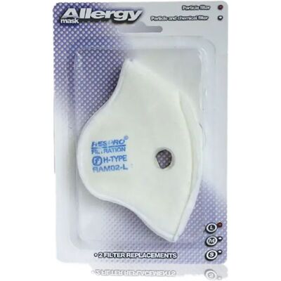 Respro Filtro De Mascarilla Para Alergias 2 Unidades White L Respro Filtro De Mascarilla Para Alergias 2 Unidades White L