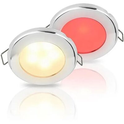 Hella Marine Euroled 75 Luz Led Roja/blanco Cálido Acero Inoxidable 120 Mm 3w Grey 190 Lúmenes Hella Marine Euroled 75 Luz Led Roja/blanco Cálido Acero Inoxidable 120 Mm 3w Grey 190 Lúmenes