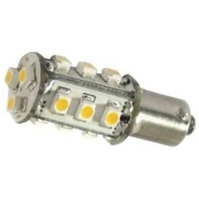 Dixplay Bombilla Led Ba15d Blanco Cálido 18 Led 22x45 Mm 8-35v 2.5w Clear / Grey One Size Dixplay Bombilla Led Ba15d Blanco Cálido 18 Led 22x45 Mm 8-35v 2.5w Clear / Grey One Size