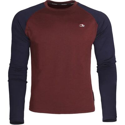 Taimen Camiseta De Manga Larga Kerulen Merino Midnight / Wine XL Taimen Camiseta De Manga Larga Kerulen Merino Midnight / Wine XL