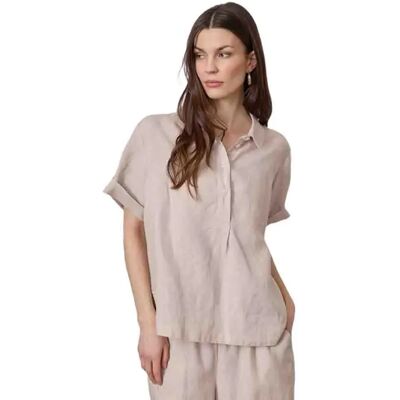 Redgreen Camisa De Manga Corta Avita Ligth Sand Melange XS Redgreen Camisa De Manga Corta Avita Ligth Sand Melange XS