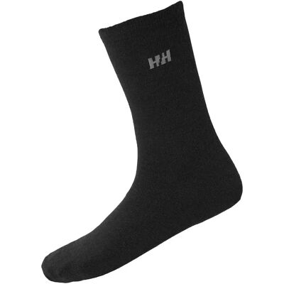 Helly Hansen Calcetines Largos Everyday Wool 2 Pares Black EU 45-47 Helly Hansen Calcetines Largos Everyday Wool 2 Pares Black EU 45-47