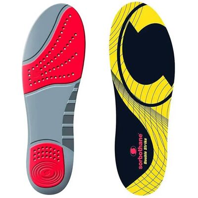 Sorbothane Plantillas Double Strike Red / Grey EU 38-40 Sorbothane Plantillas Double Strike Red / Grey EU 38-40