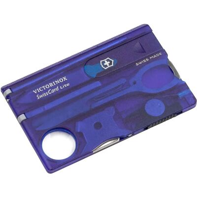 Victorinox Multiherramienta Swisscard Lite Transparent Blue One Size Victorinox Multiherramienta Swisscard Lite Transparent Blue One Size