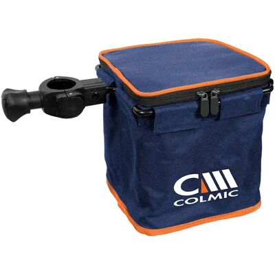 Colmic Cubo Con Tapa Para Cajón De Pesca Blue / Orange 20 x 20 cm Colmic Cubo Con Tapa Para Cajón De Pesca Blue / Orange 20 x 20 cm