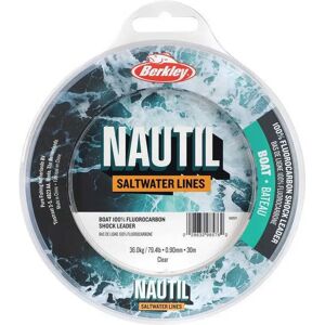 Berkley Fluorocarbono Nautil Boat Shock 30 M Clear 0.900 mm Berkley Fluorocarbono Nautil Boat Shock 30 M Clear 0.900 mm