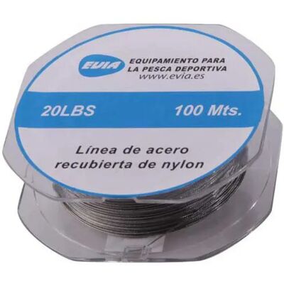Evia Línea De Pesca Acerada Lca 100 M Grey 0.810 mm Evia Línea De Pesca Acerada Lca 100 M Grey 0.810 mm
