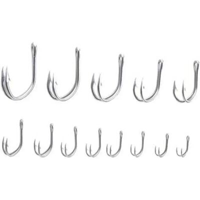 Asari Anzuelo Doble Big Game Stainless Steel (5 pcs) 4/0 Asari Anzuelo Doble Big Game Stainless Steel (5 pcs) 4/0