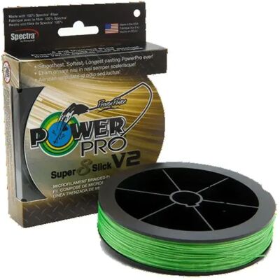 Línea de Pesca Power Pro Super 8 Slick V2 Trenzada 275 M Verde Línea de Pesca Power Pro Super 8 Slick V2 Trenzada 275 M Verde