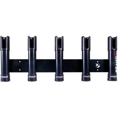 Seanox Soporte Para Cañas De Pescar Abierto De 5 Varillas Con Goma Negra Acero Inoxidable Black One Size Seanox Soporte Para Cañas De Pescar Abierto De 5 Varillas Con Goma Negra Acero Inoxidable Black One Size