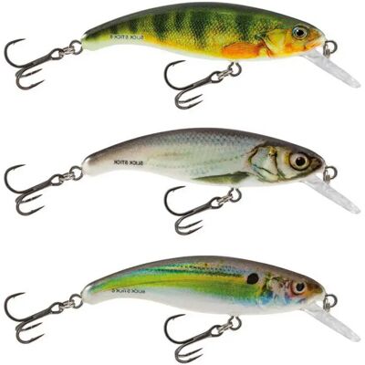 Salmo Minnow Slick Stick Floating 3g 60 Mm Holographic Stickleback One Size Salmo Minnow Slick Stick Floating 3g 60 Mm Holographic Stickleback One Size
