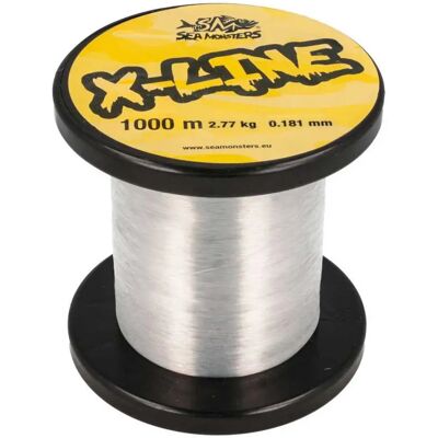Sea Monsters Monofilamento X-line 1000 M Clear 0.234 mm Sea Monsters Monofilamento X-line 1000 M Clear 0.234 mm